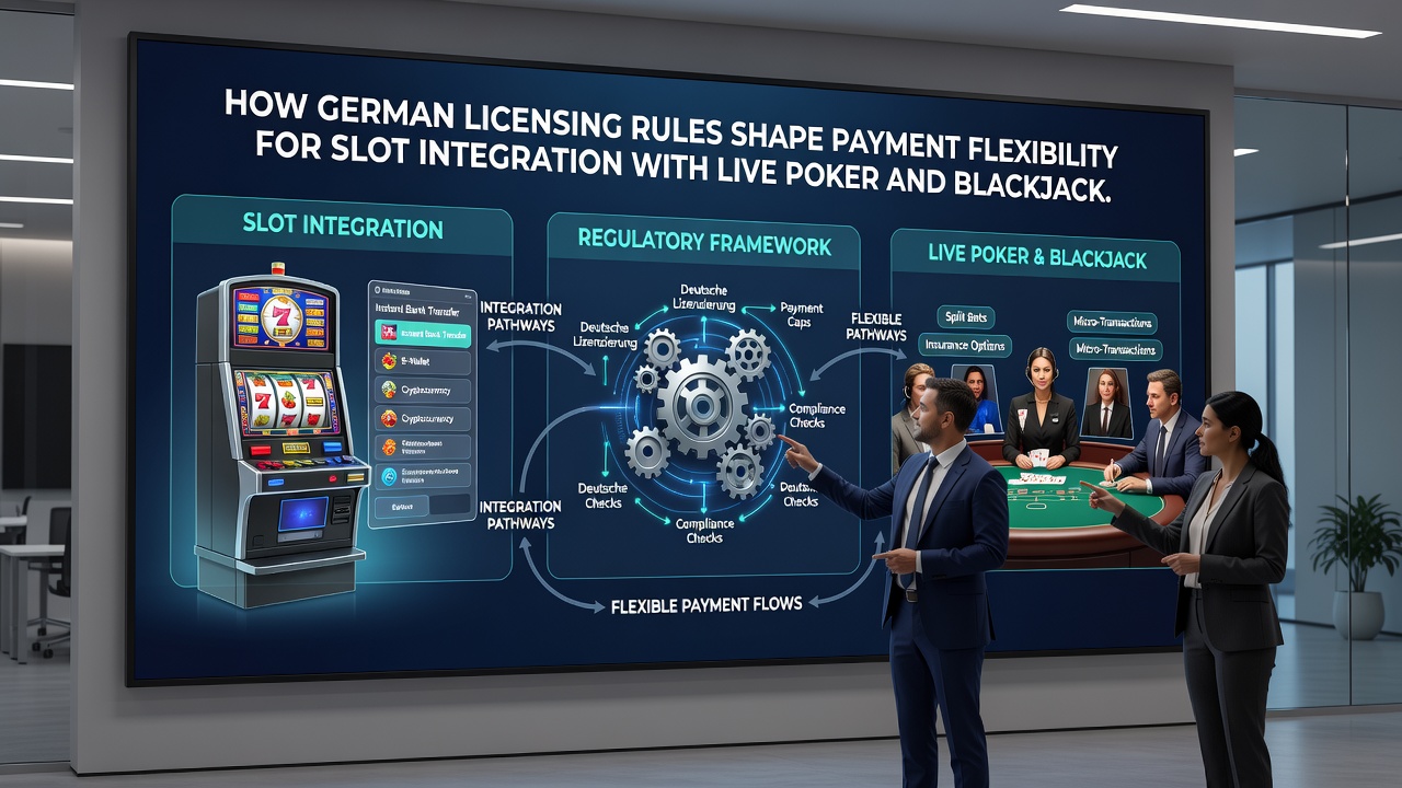 Darstellung mobiler VIP-Setups mit integrierten Zahlungssystemen für Slots, Poker und Blackjack